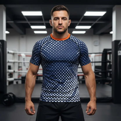 Halftones Rash Guard Short Sleeve