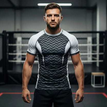Spider Matrix Rash Guard Short Sleeve